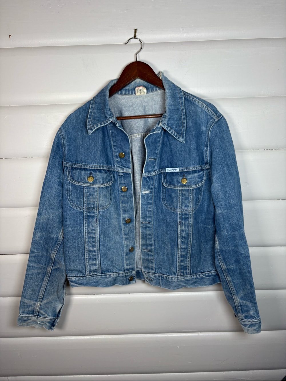 Rare 1980s Vintage GWG Odyssey Made in Canada Denim Trucker Jacket 100% Cotton